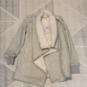 Cozy Gray Women's Jacket with Cream Lining